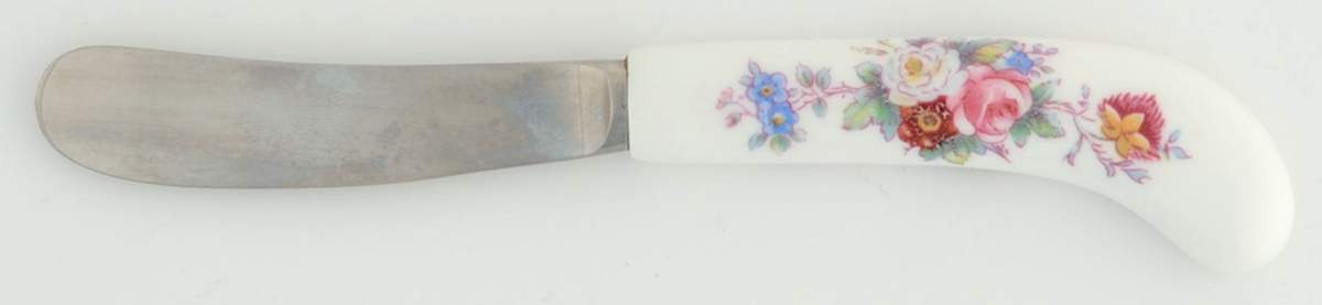 Derby Posies Hollow Handle Master Butter Knife by Royal Crown Derby-1