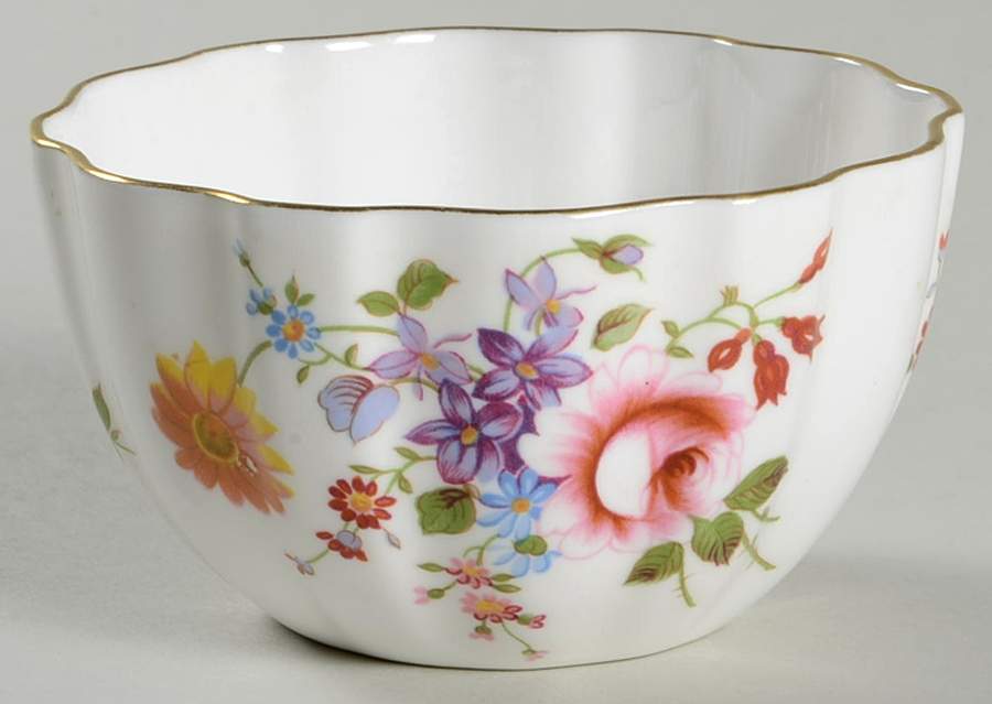 Derby Posies Open Sugar Bowl by Royal Crown Derby-1