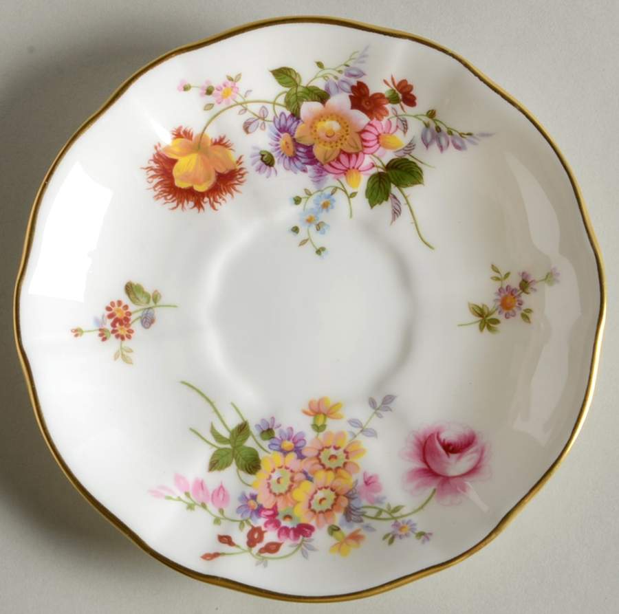 Derby Posies Saucer for Flat Cup by Royal Crown Derby-1