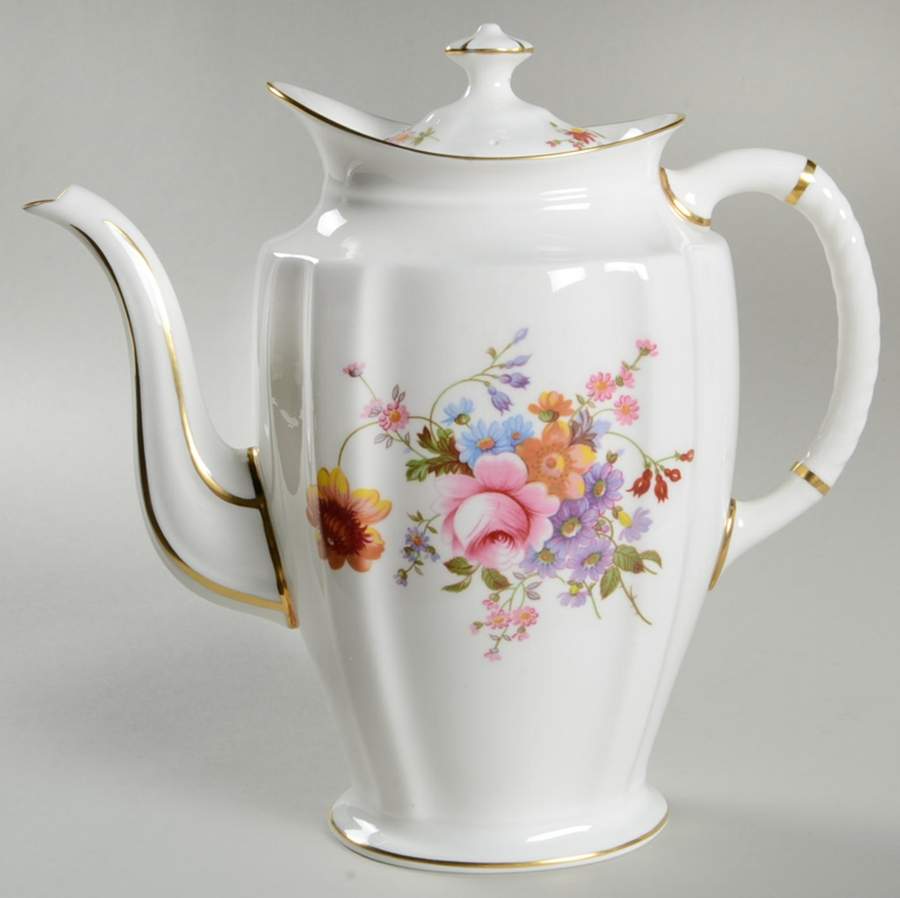 Derby Posies Coffee Pot & Lid by Royal Crown Derby-1