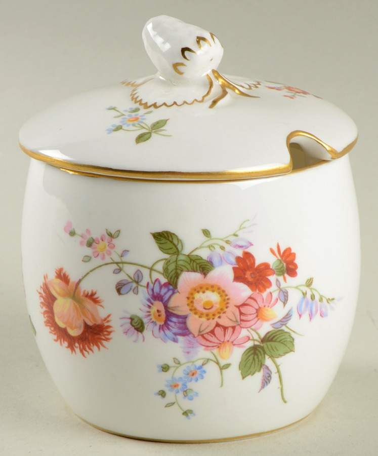 Derby Posies Jam/Jelly & Lid by Royal Crown Derby-1