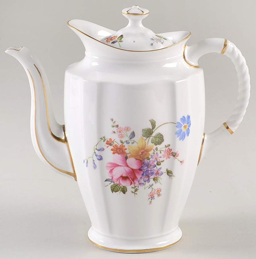 Derby Posies Small Coffee Pot & Lid by Royal Crown Derby-1