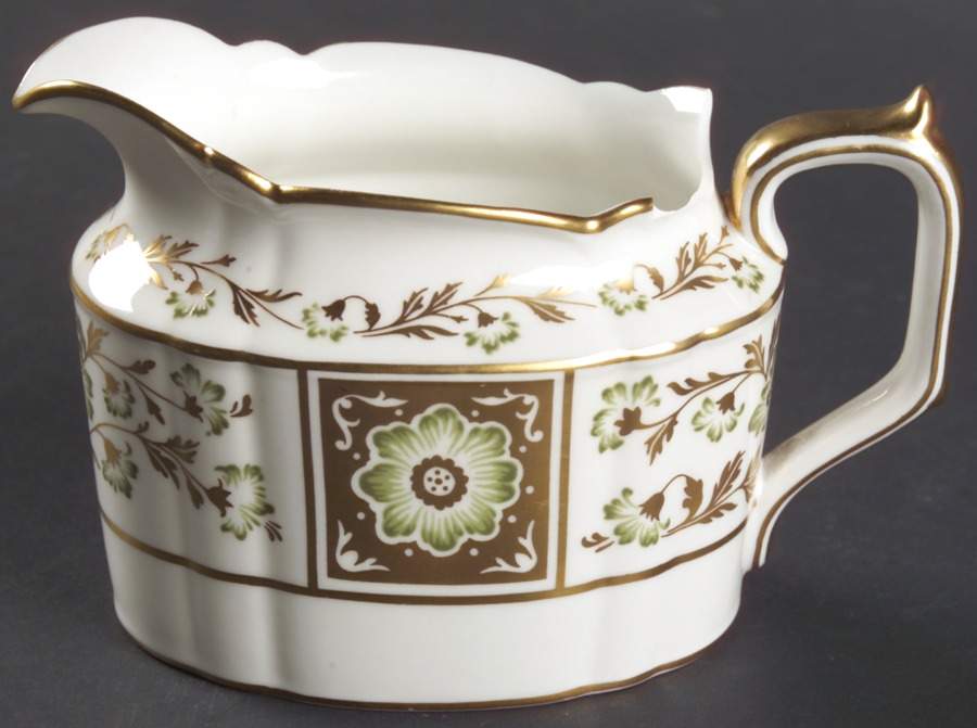Derby Panel Green Creamer by Royal Crown Derby-1
