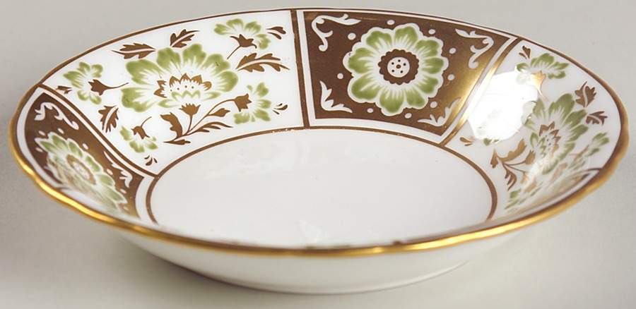 Derby Panel Green Fruit/Dessert (Sauce) Bowl by Royal Crown Derby-1
