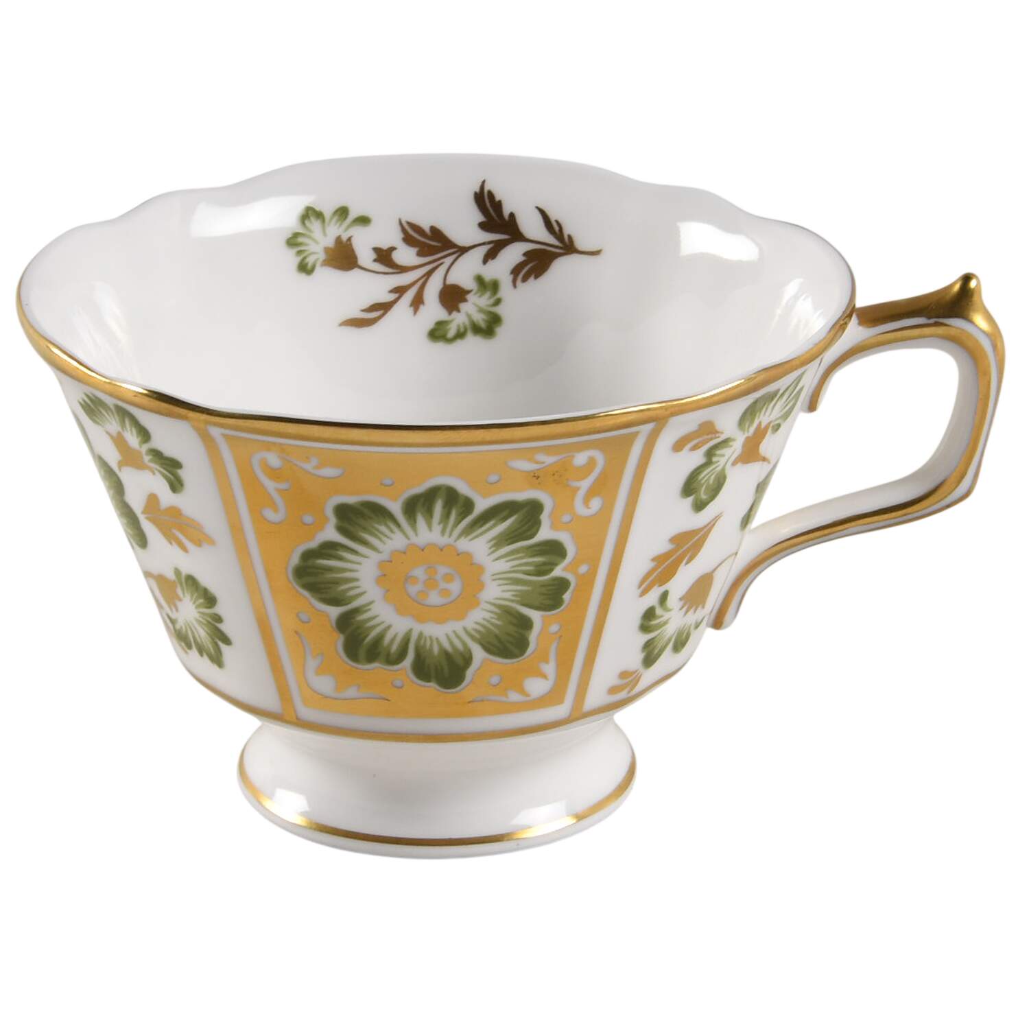 Derby Panel Green Footed Cup by Royal Crown Derby-1