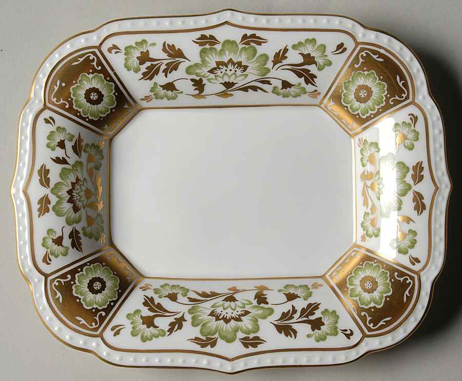 Derby Panel Green 6" Rectangular Tray by Royal Crown Derby-1