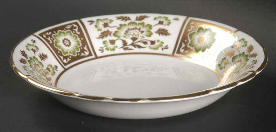 Derby Panel Green Coupe Cereal Bowl by Royal Crown Derby-1