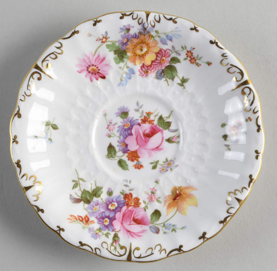 Derby Posies Saucer by Royal Crown Derby-1