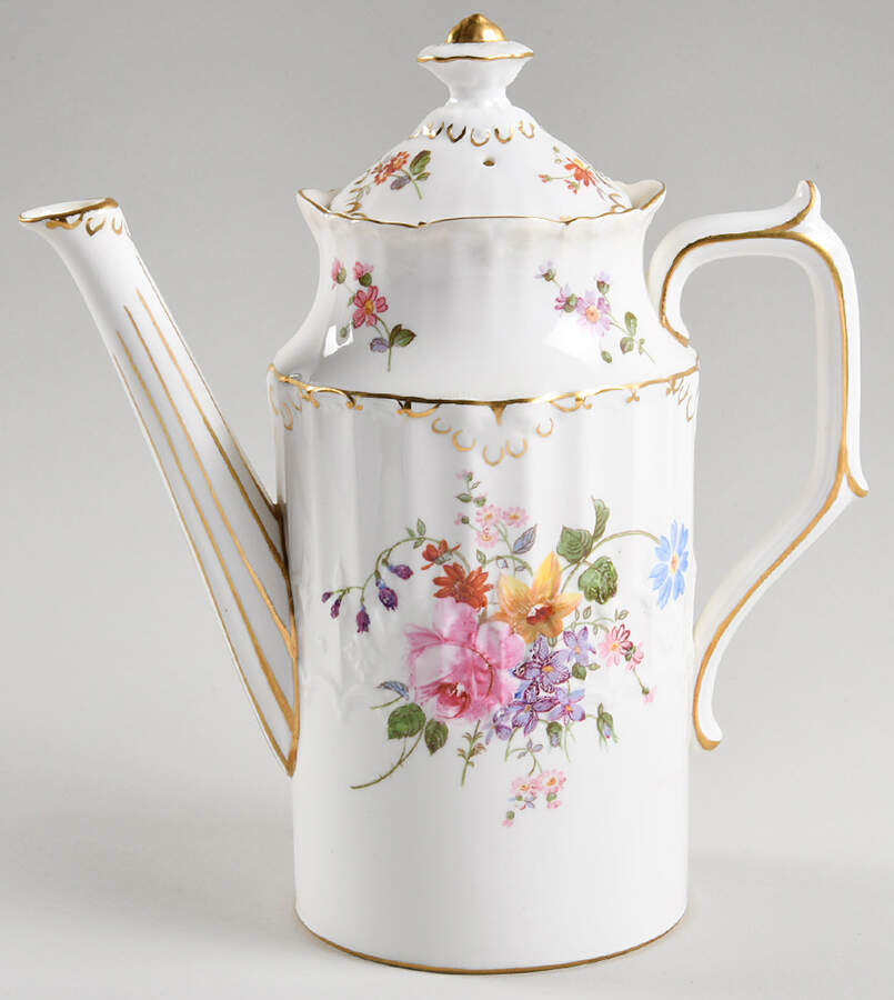 Derby Posies Coffee Pot & Lid by Royal Crown Derby-1