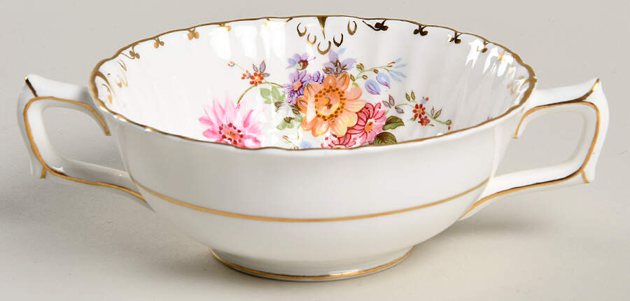 Derby Posies Flat Cream Soup Bowl by Royal Crown Derby-1