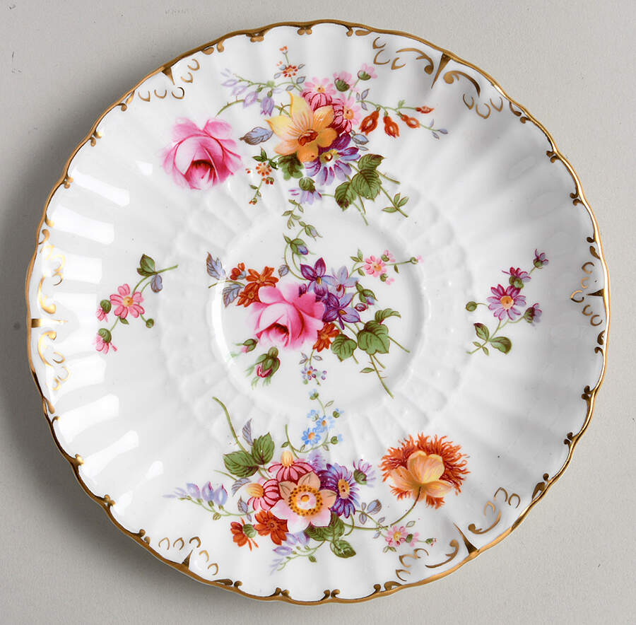 Derby Posies Saucer for Cream Soup Bowl by Royal Crown Derby-1