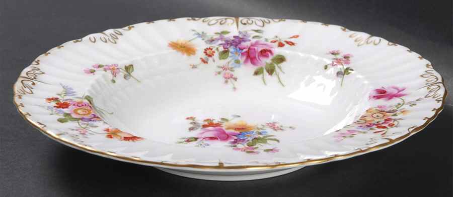 Derby Posies Rim Soup Bowl by Royal Crown Derby-1