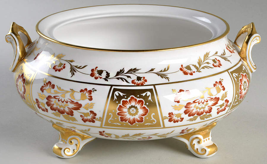 Derby Panel Red Round Vegetable No Lid by Royal Crown Derby-1