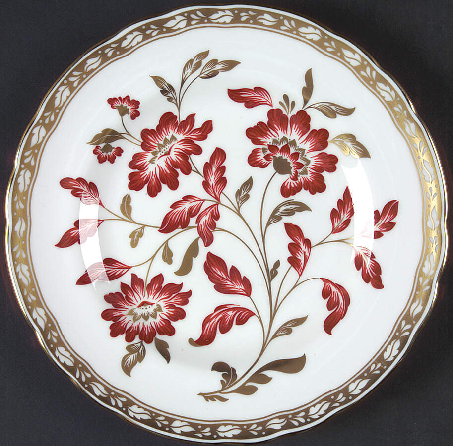 Derby Panel Red Accent Salad Plate by Royal Crown Derby-1