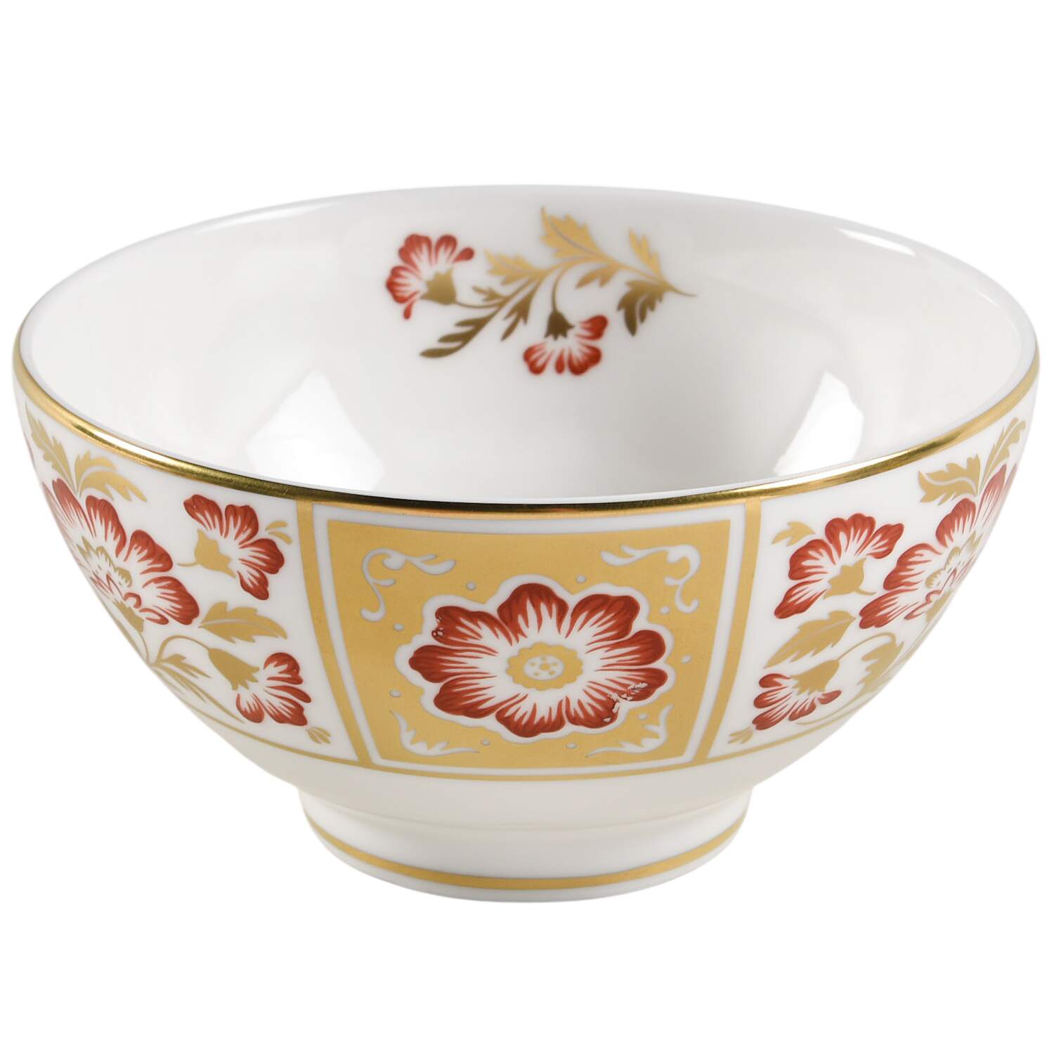 Derby Panel Red Rice Bowl by Royal Crown Derby-1