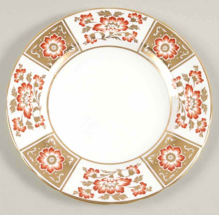 Derby Panel Red Dessert/Pie Plate by Royal Crown Derby-1