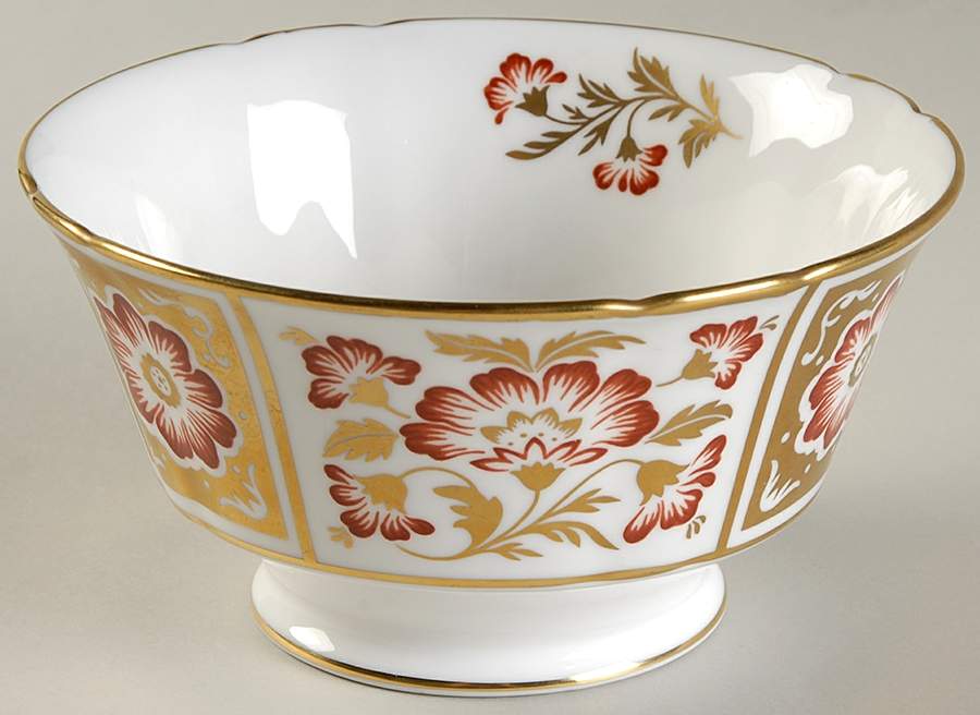 Derby Panel Red Open Sugar Bowl by Royal Crown Derby-1