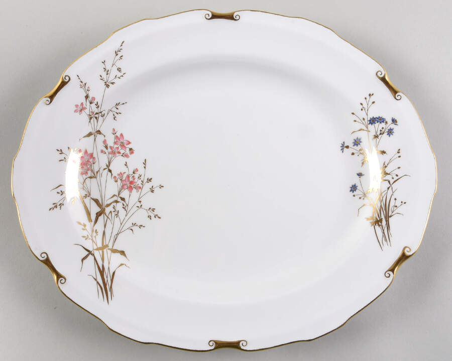Devonshire 13" Oval Serving Platter by Royal Crown Derby-1