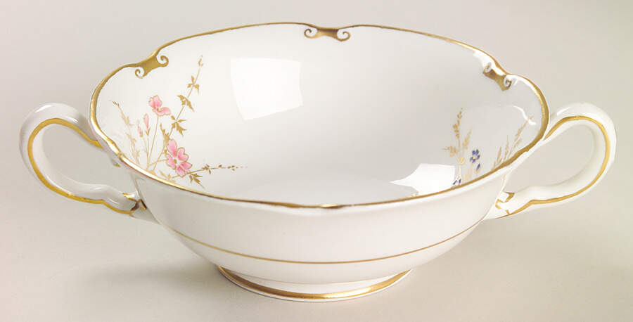 Devonshire Footed Cream Soup Bowl by Royal Crown Derby-1