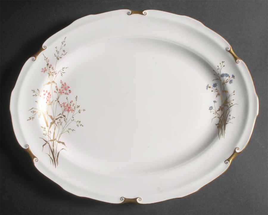 Devonshire 15" Oval Serving Platter by Royal Crown Derby-1