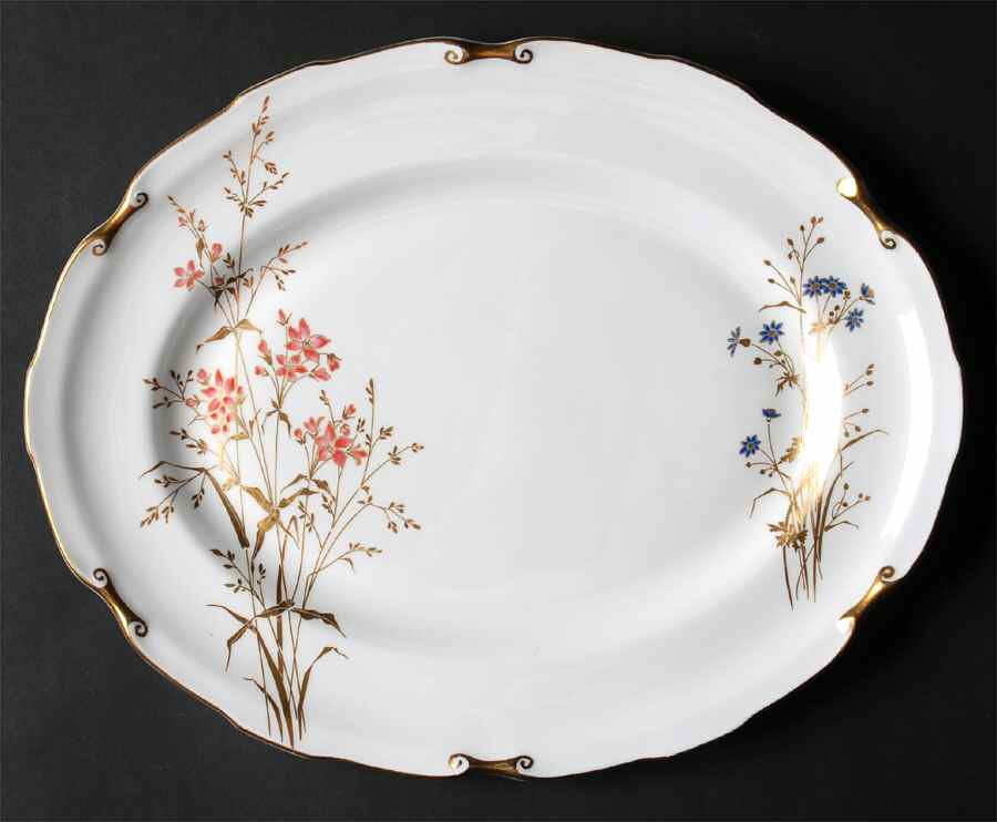 Devonshire 11" Oval Serving Platter by Royal Crown Derby-1