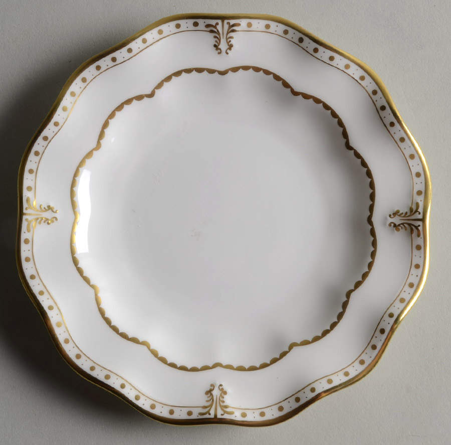 Elizabeth (Gold Trim) Bread & Butter Plate by Royal Crown Derby-1