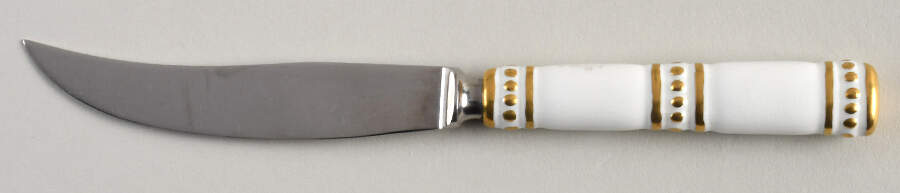Elizabeth (Gold Trim) Individual Fruit Knife by Royal Crown Derby-1