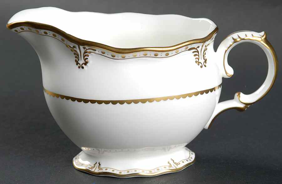 Elizabeth (Gold Trim) Creamer by Royal Crown Derby-1