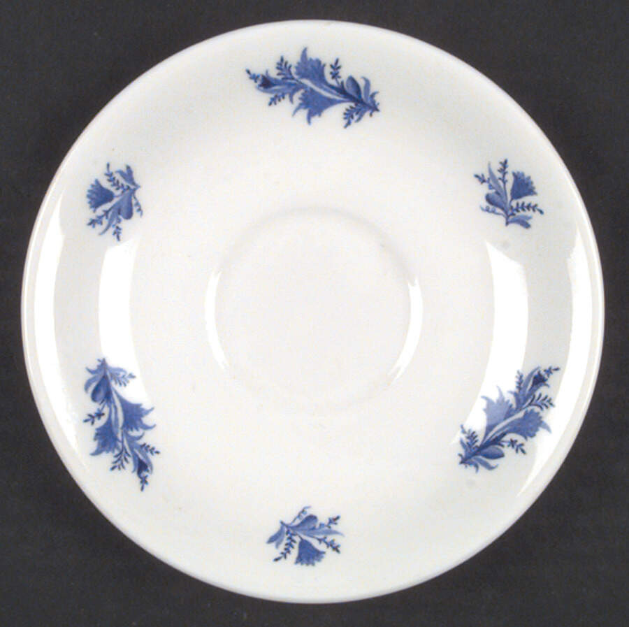 Festival Blue Saucer by Royal Crown Derby-1