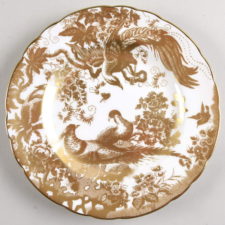 Gold Aves Salad Plate by Royal Crown Derby-1