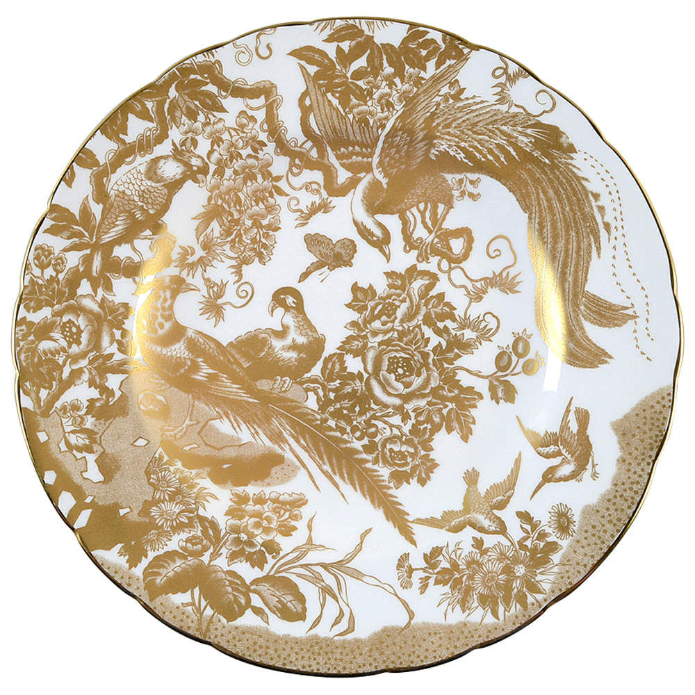 Gold Aves Dinner Plate by Royal Crown Derby-1