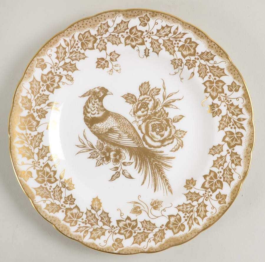 Gold Aves Accent Salad Plate by Royal Crown Derby-1