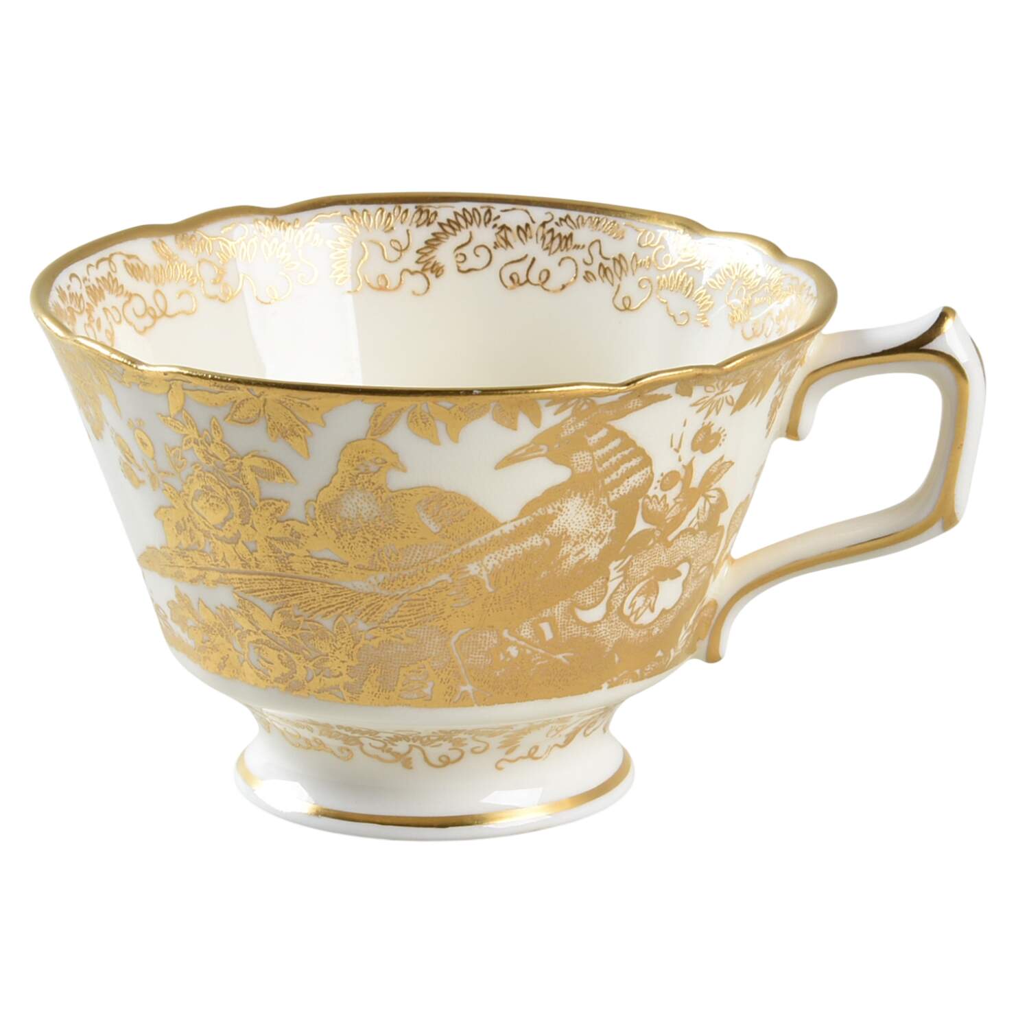 Gold Aves Footed Cup by Royal Crown Derby-1
