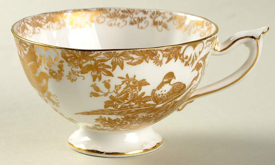 Gold Aves Footed Cup by Royal Crown Derby-1
