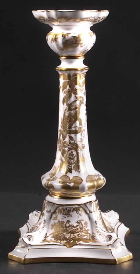 Gold Aves 10" Candlestick by Royal Crown Derby-1