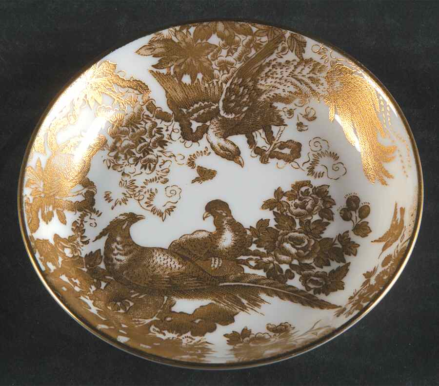 Gold Aves Small Ashtray by Royal Crown Derby-1