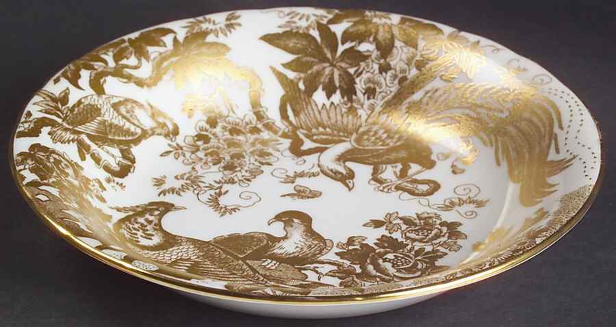 Gold Aves Coupe Cereal Bowl by Royal Crown Derby-1
