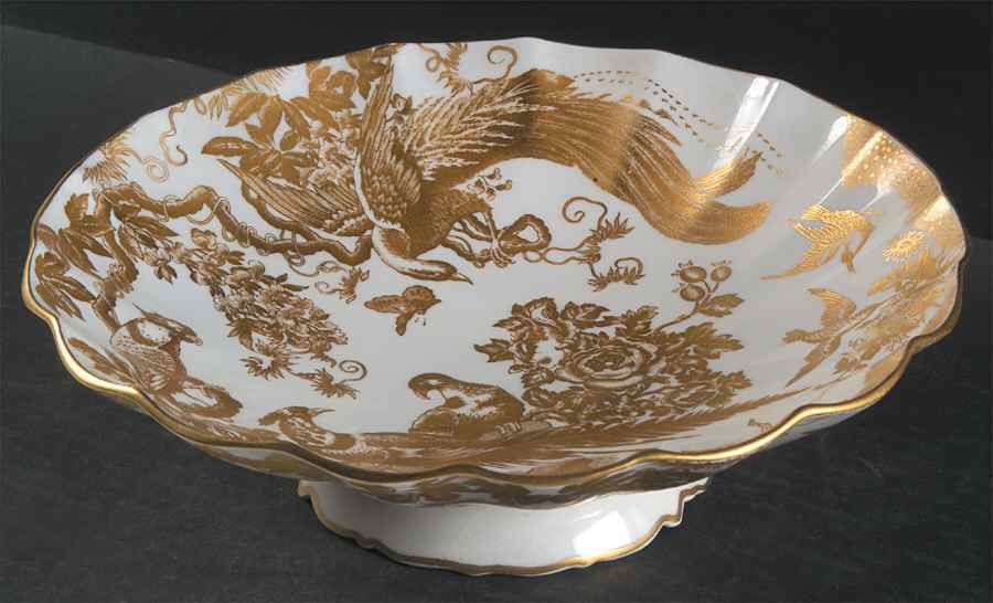 Gold Aves Marquise Bowl by Royal Crown Derby-1