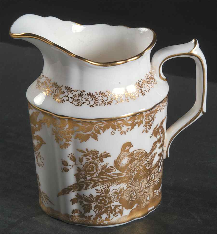 Gold Aves Creamer by Royal Crown Derby-1