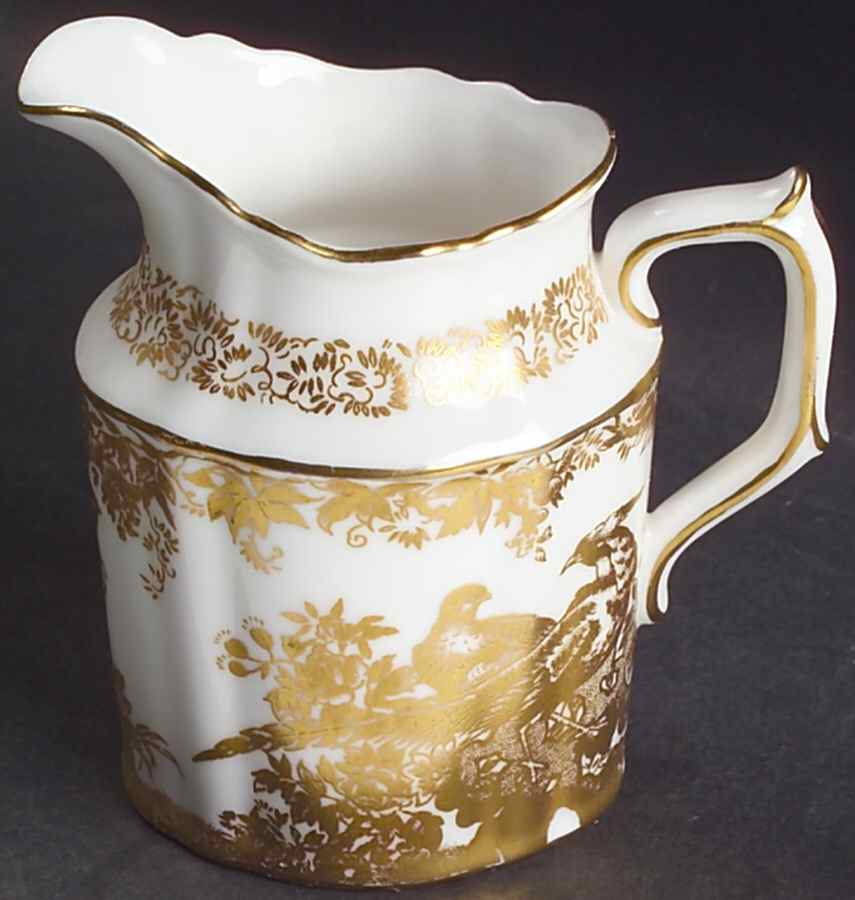 Gold Aves Creamer by Royal Crown Derby-1