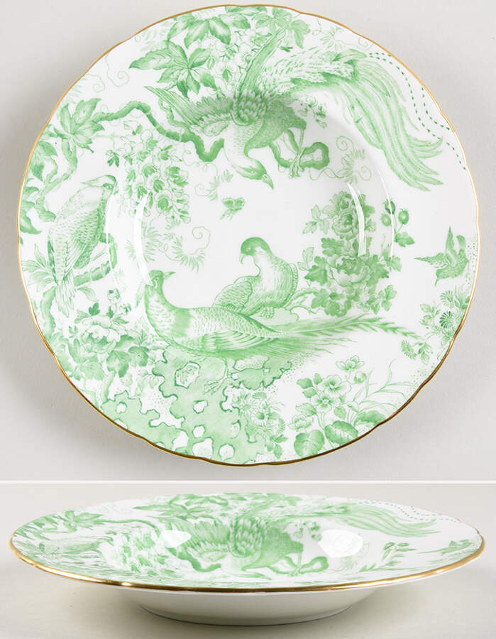 Green Aves Muffin Dish No Lid by Royal Crown Derby-1
