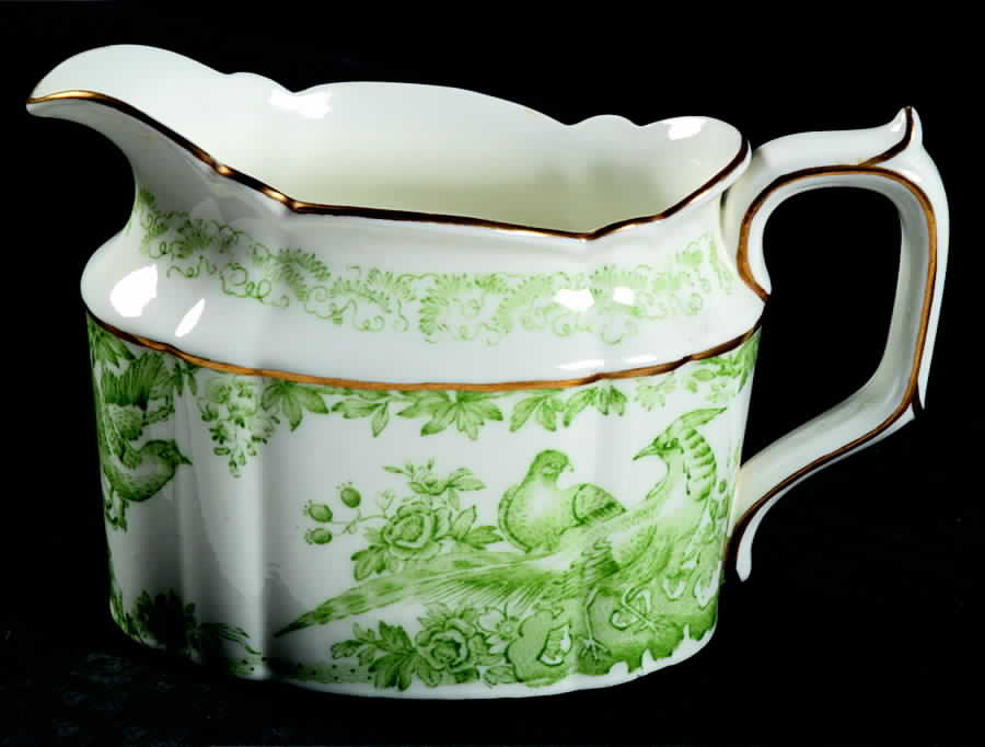 Green Aves Creamer by Royal Crown Derby-1