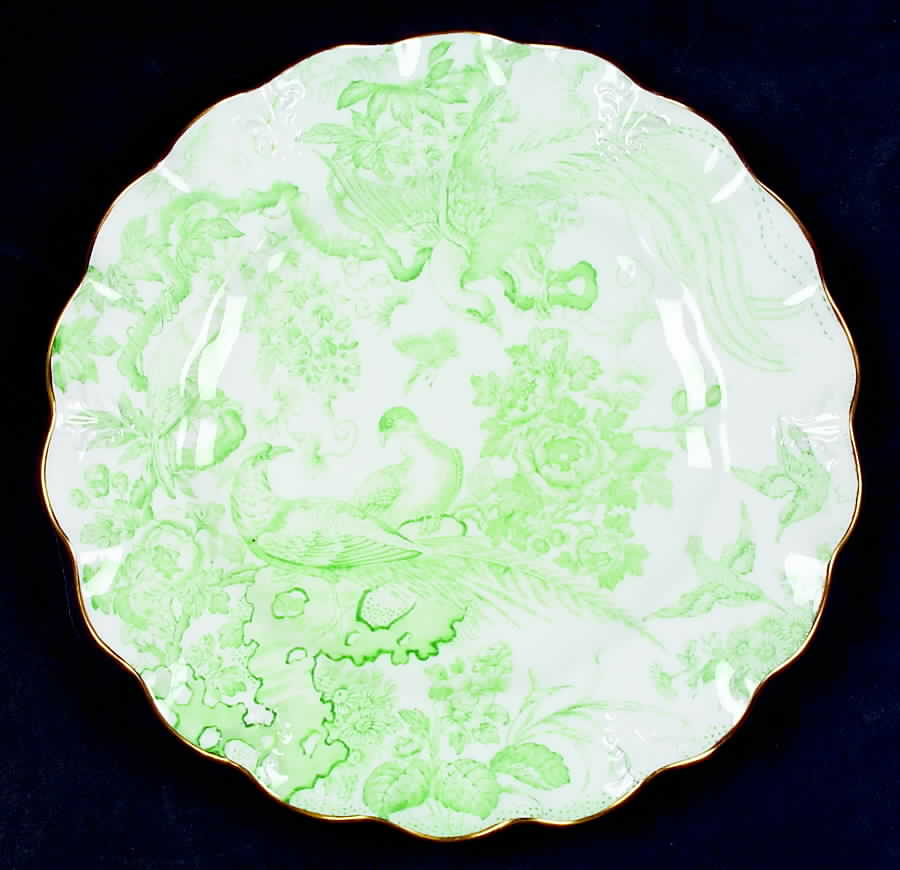 Green Aves Sheffield Dessert Plate by Royal Crown Derby-1
