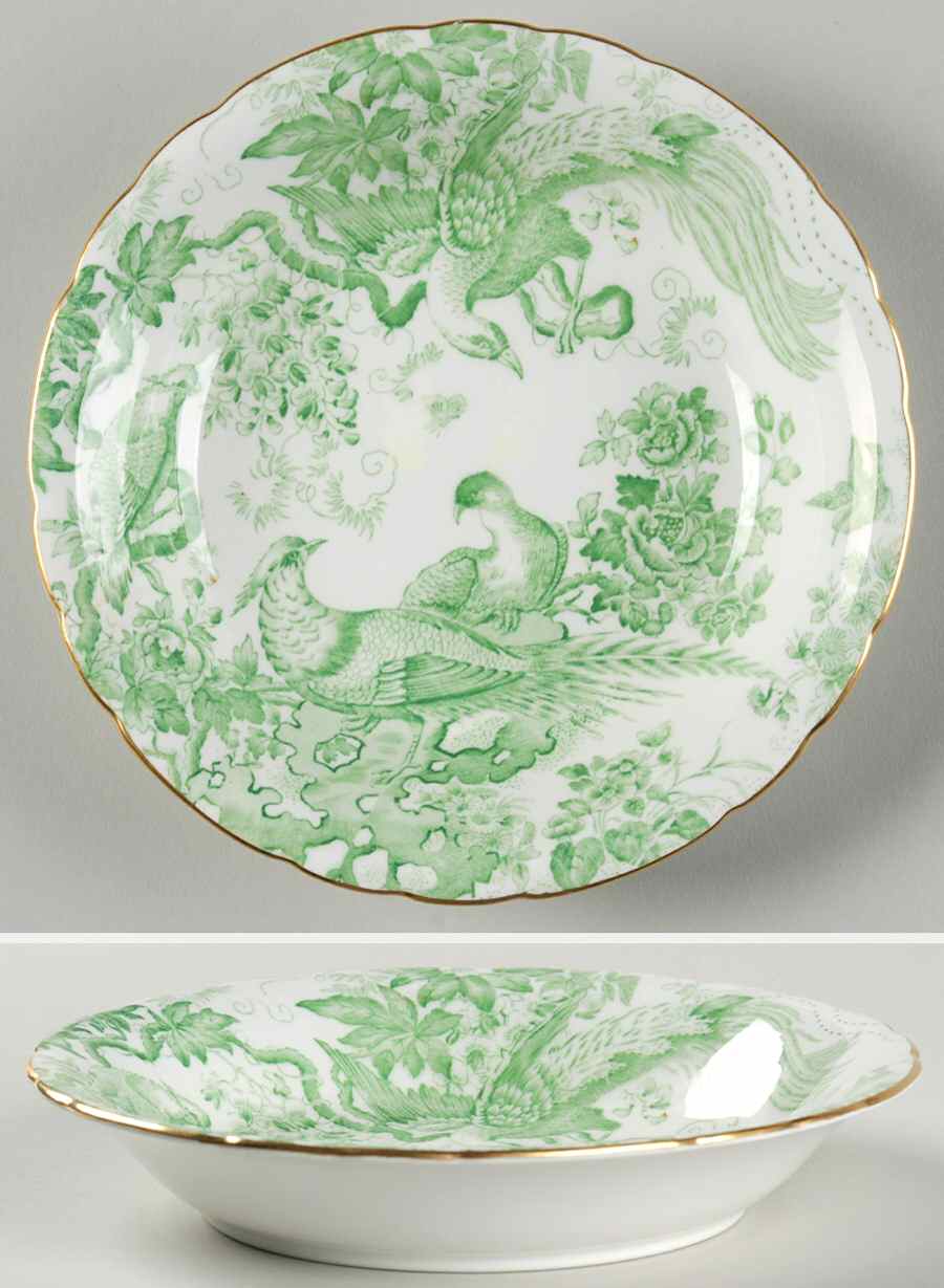 Green Aves Fruit/Dessert (Sauce) Bowl by Royal Crown Derby-1