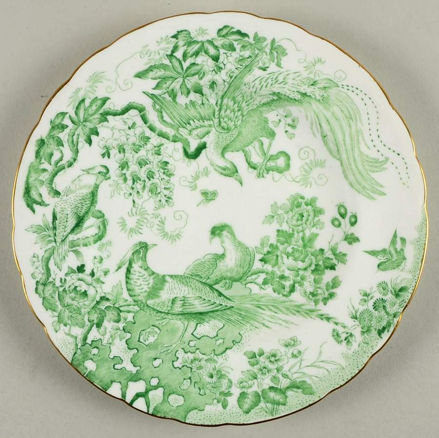 Green Aves Salad Plate by Royal Crown Derby-1