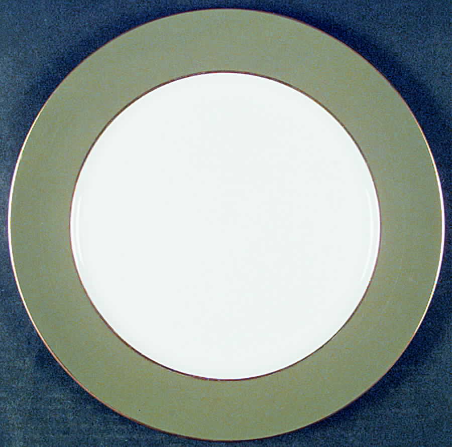 Green Band Service Plate (Charger) by Royal Crown Derby-1