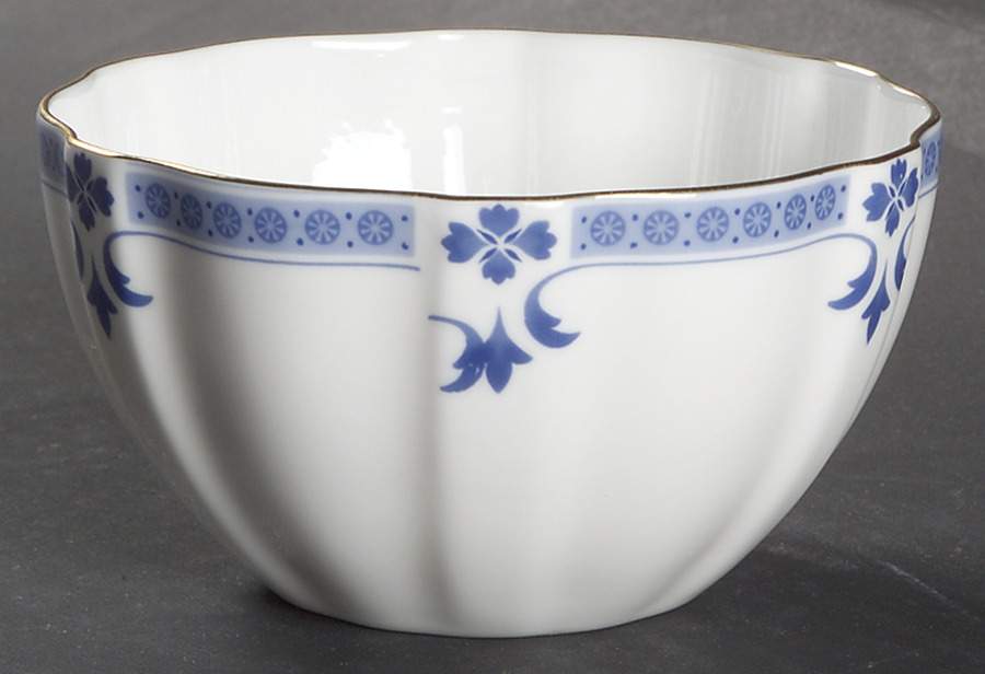 Grenville (Gold Trim) Rice Bowl by Royal Crown Derby-1