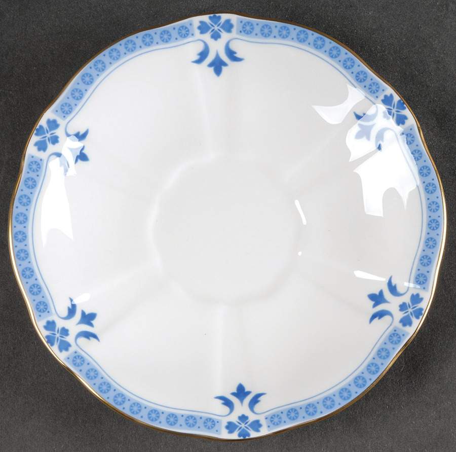 Grenville (Gold Trim) Saucer for Cream Soup Bowl by Royal Crown Derby-1