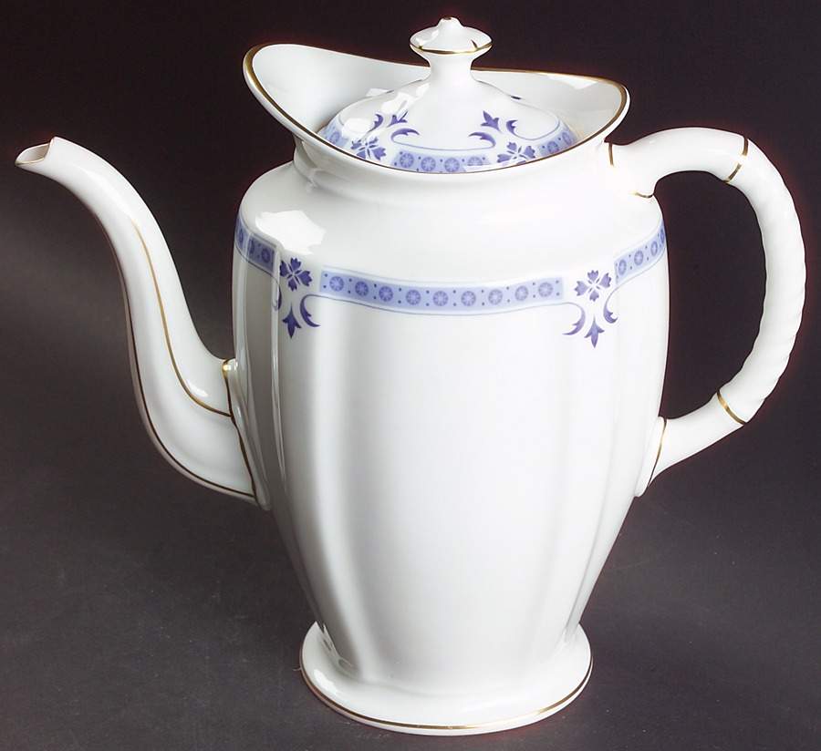 Grenville (Gold Trim) Coffee Pot & Lid by Royal Crown Derby-1
