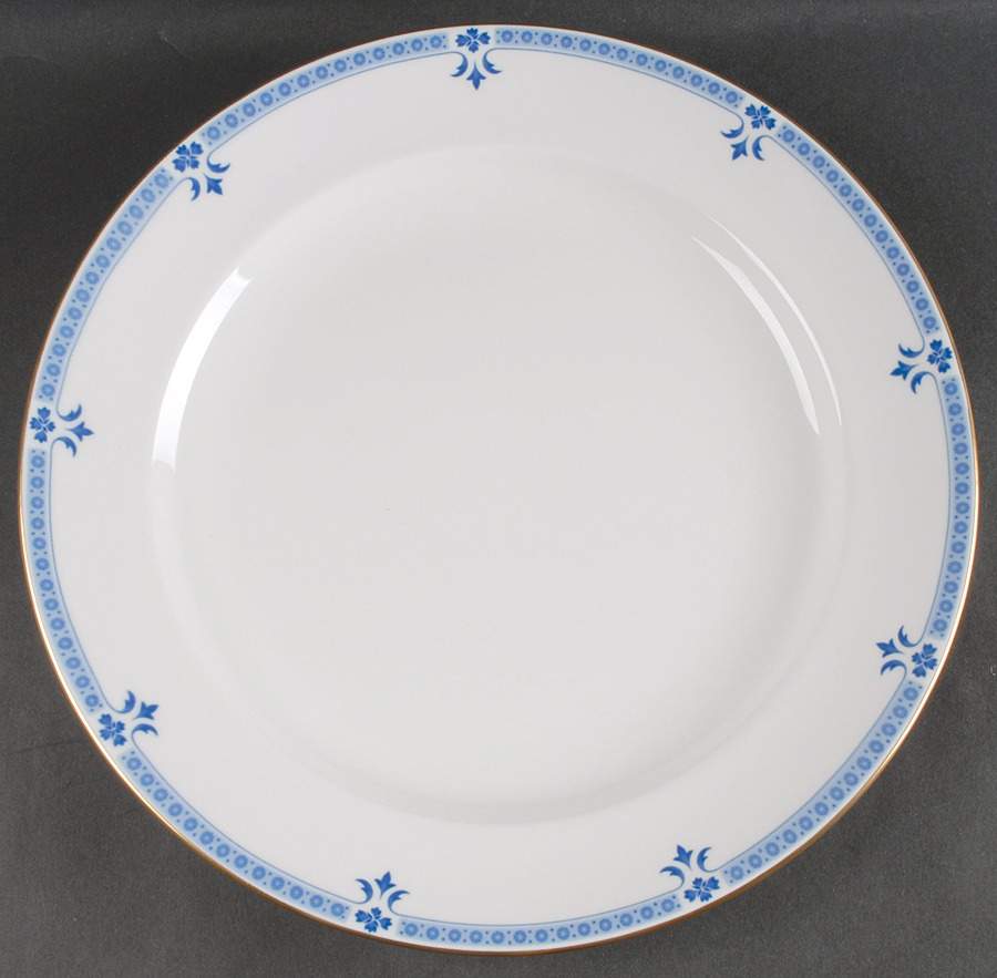 Grenville (Gold Trim) 14" Chop Plate (Round Platter) by Royal Crown Derby-1